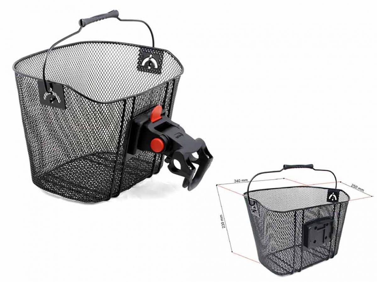 Koszyk na kierownicę AUTHOR AO-QRB z uchwytem 25.4-31.8 mm