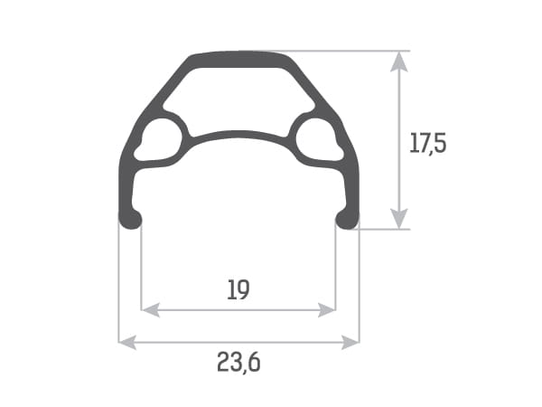 Obręcz Pathfinder 29" 32H, czarna