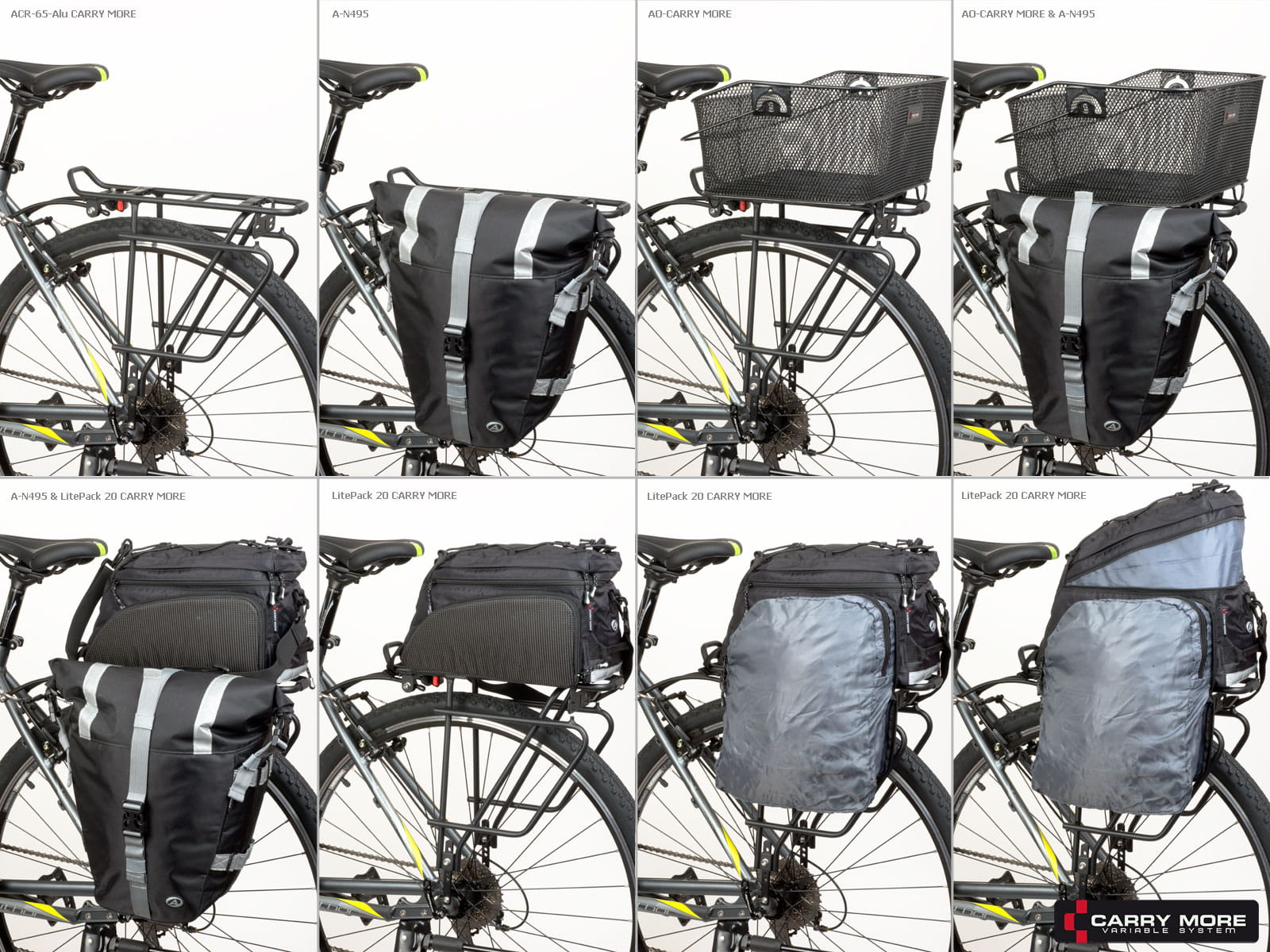 Bagażnik rowerowy AUTHOR ACR-65 CARRY MORE czarny