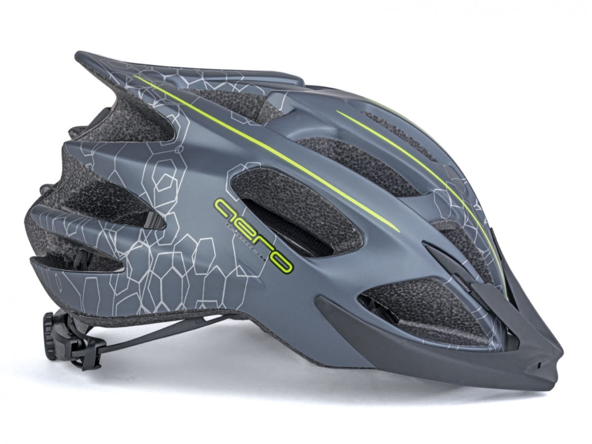 Kask AUTHOR AERO X8 szaro-żółty(fluo) mat 58-62