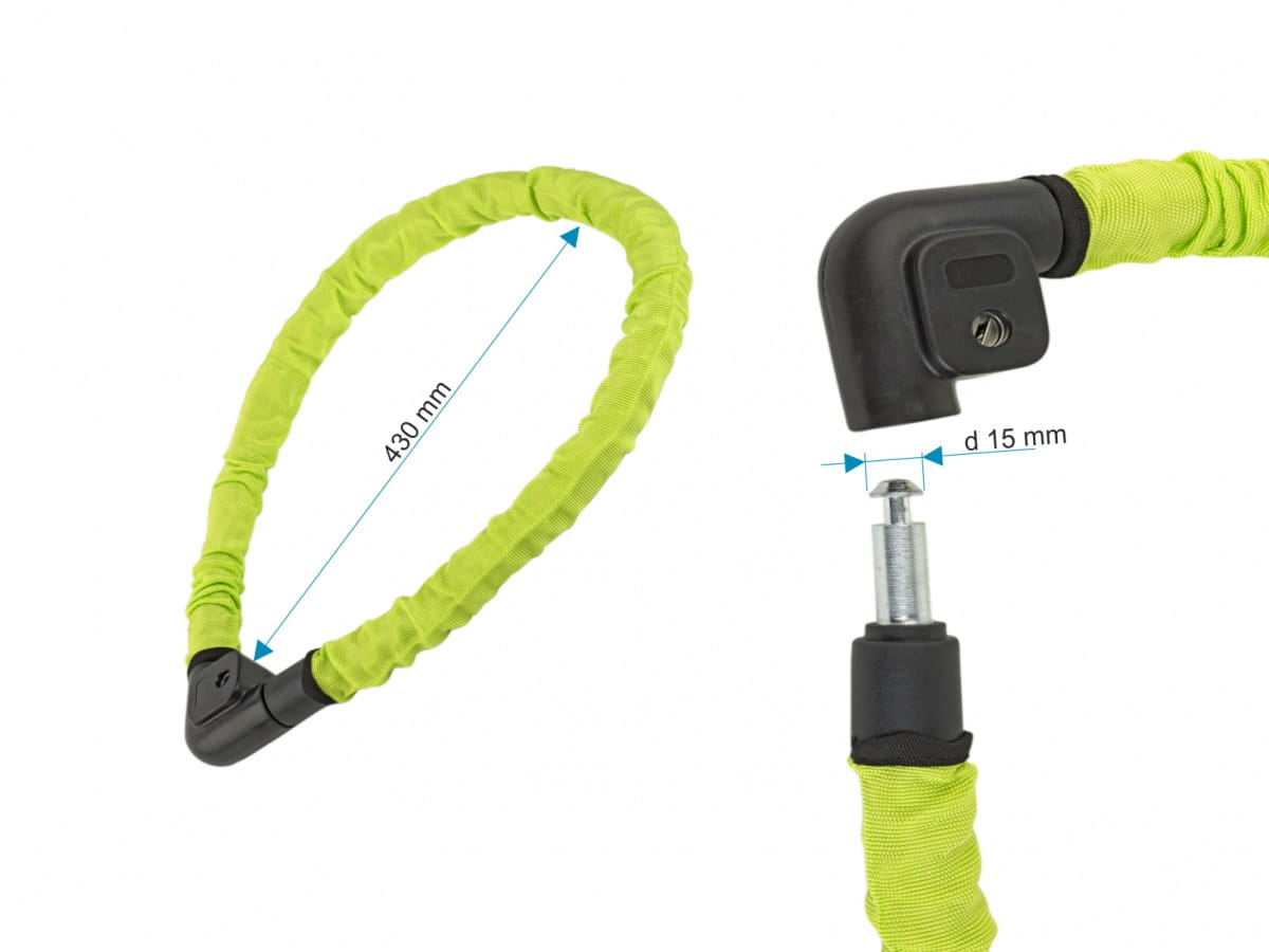 Zapięcie linka AUTHOR ACL-80 22x100 zielone fluo