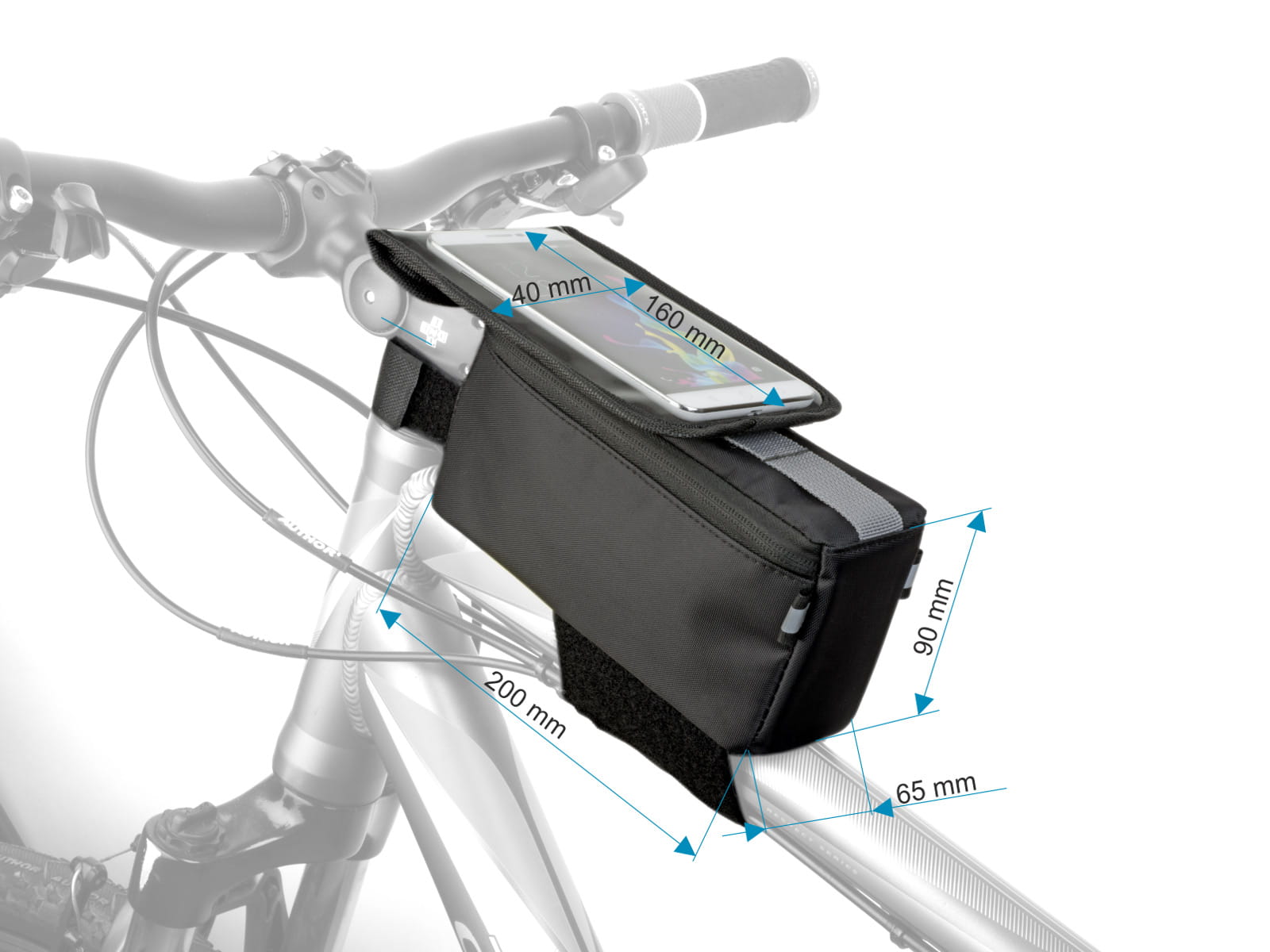 Torba na ramę uniwersalna AUTHOR A-R255 Tank Bag MPP czarna