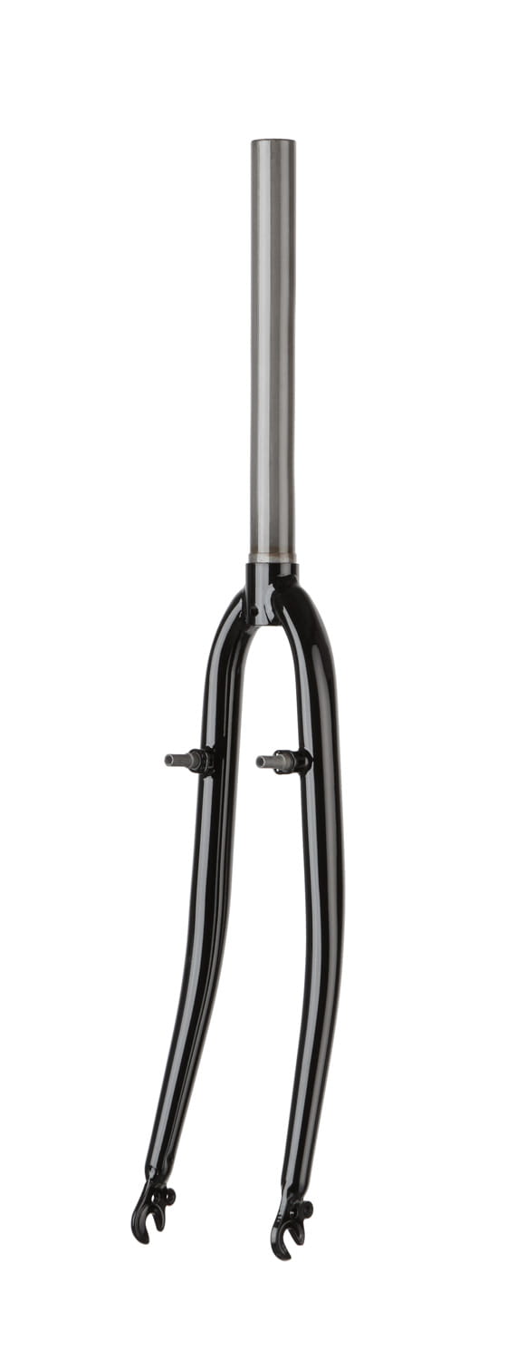 Widelec trekingowy 1-1/8" 700C, czarny, stalowy