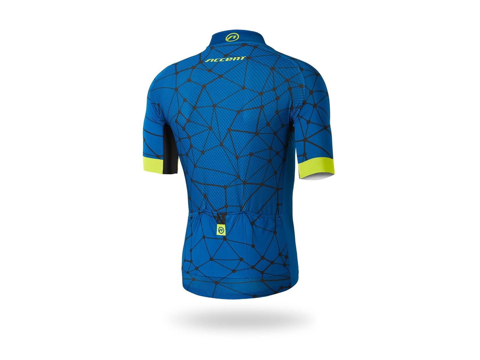 Koszulka kolarska Hero, granatowo-limonkowa, XL