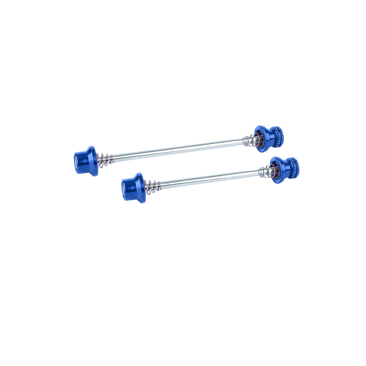 Zacisk piasty Bolt, komplet (przód + tył) niebieski anodowany