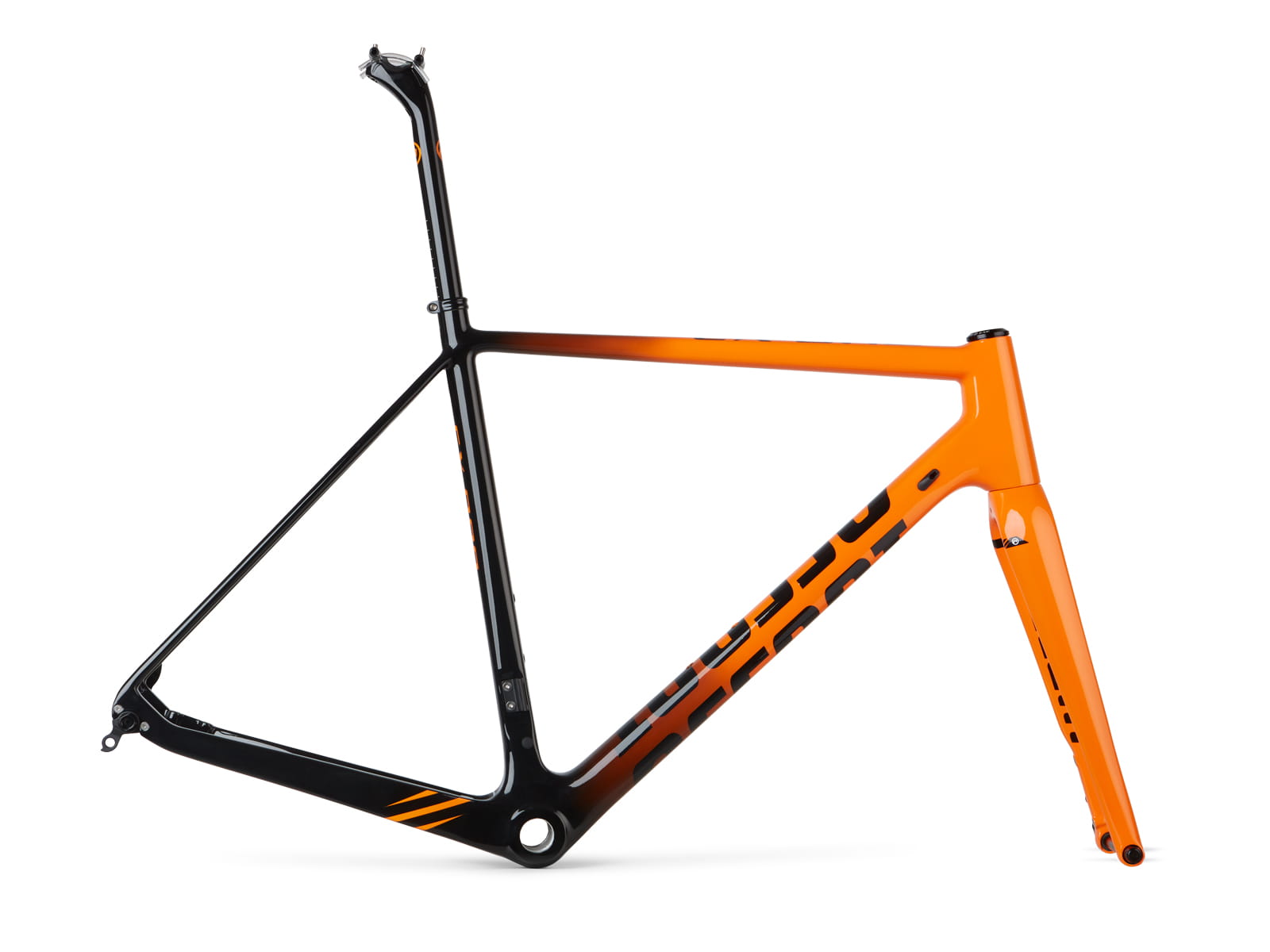 Rama przełajowa CX-ONE Carbon L tiger orange set (rama, widelec, wspornik siodła)