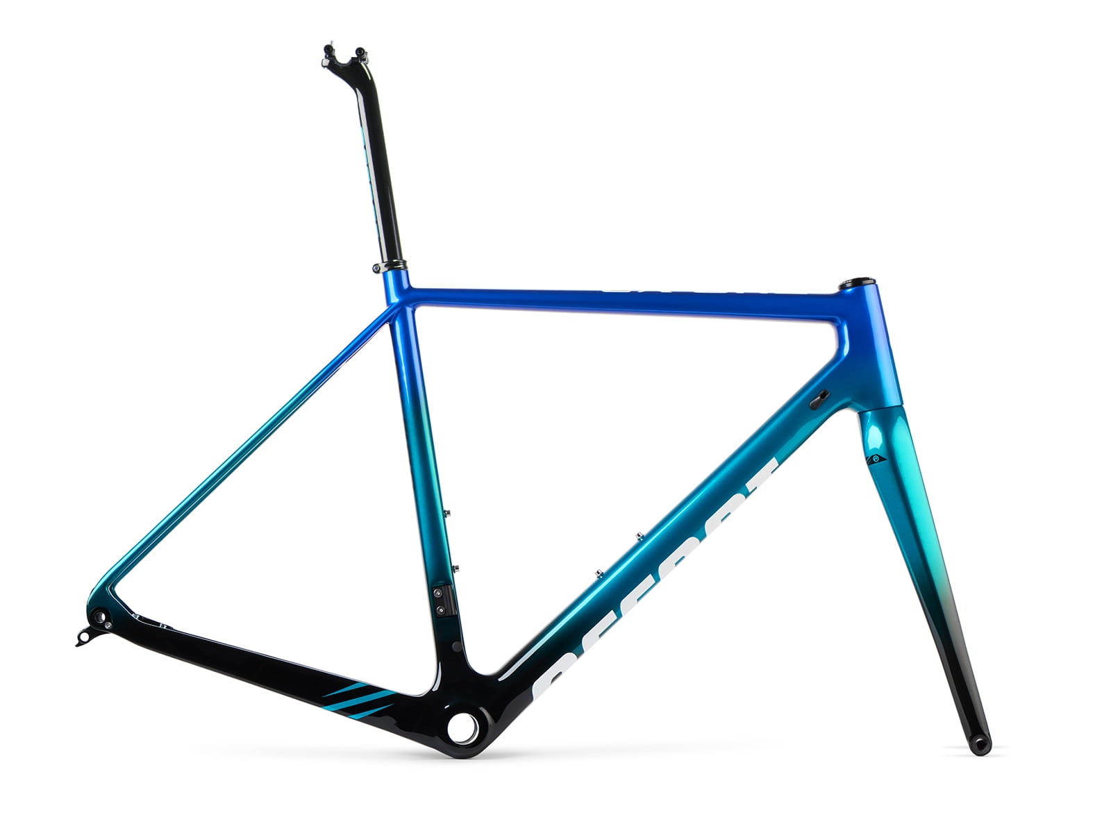Rama przełajowa CX-ONE Carbon M blue-green set (rama, widelec, wspornik siodła)