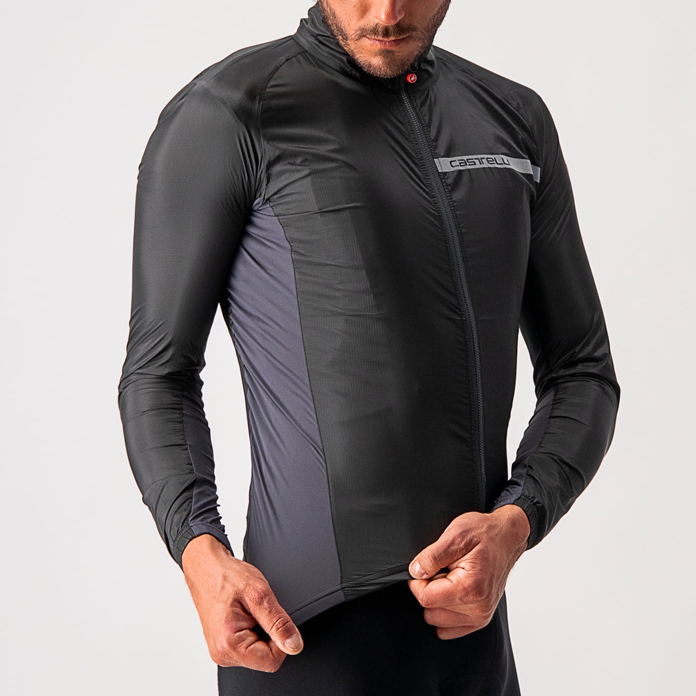 Kurtka kolarska Squadra Stretch, light black, rozmiar XXXL