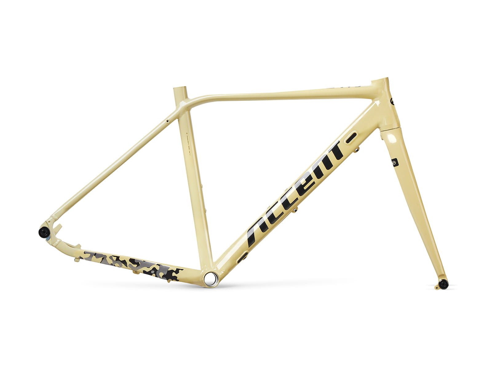 Rama gravel Furious PRO L desert camo (rama, widelec karbonowy, stery), 142x12mm; 100x12mm