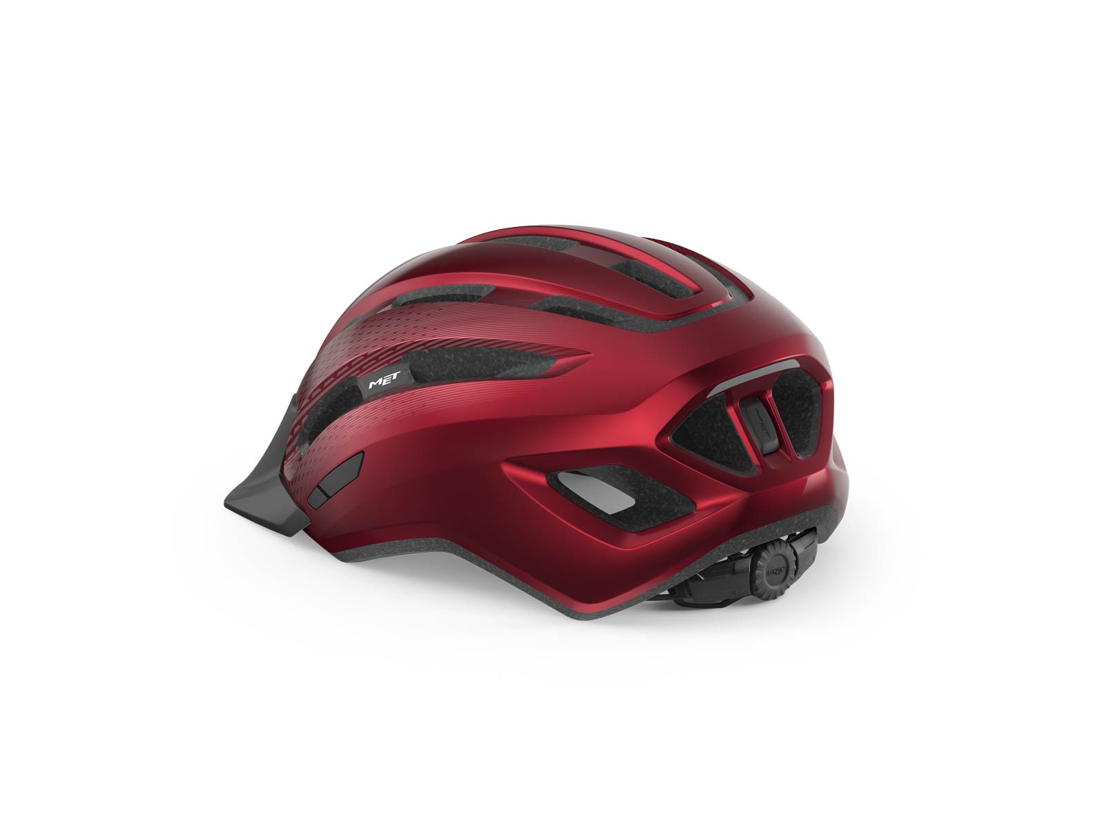 Kask DOWNTOWN M/L czerwony połysk