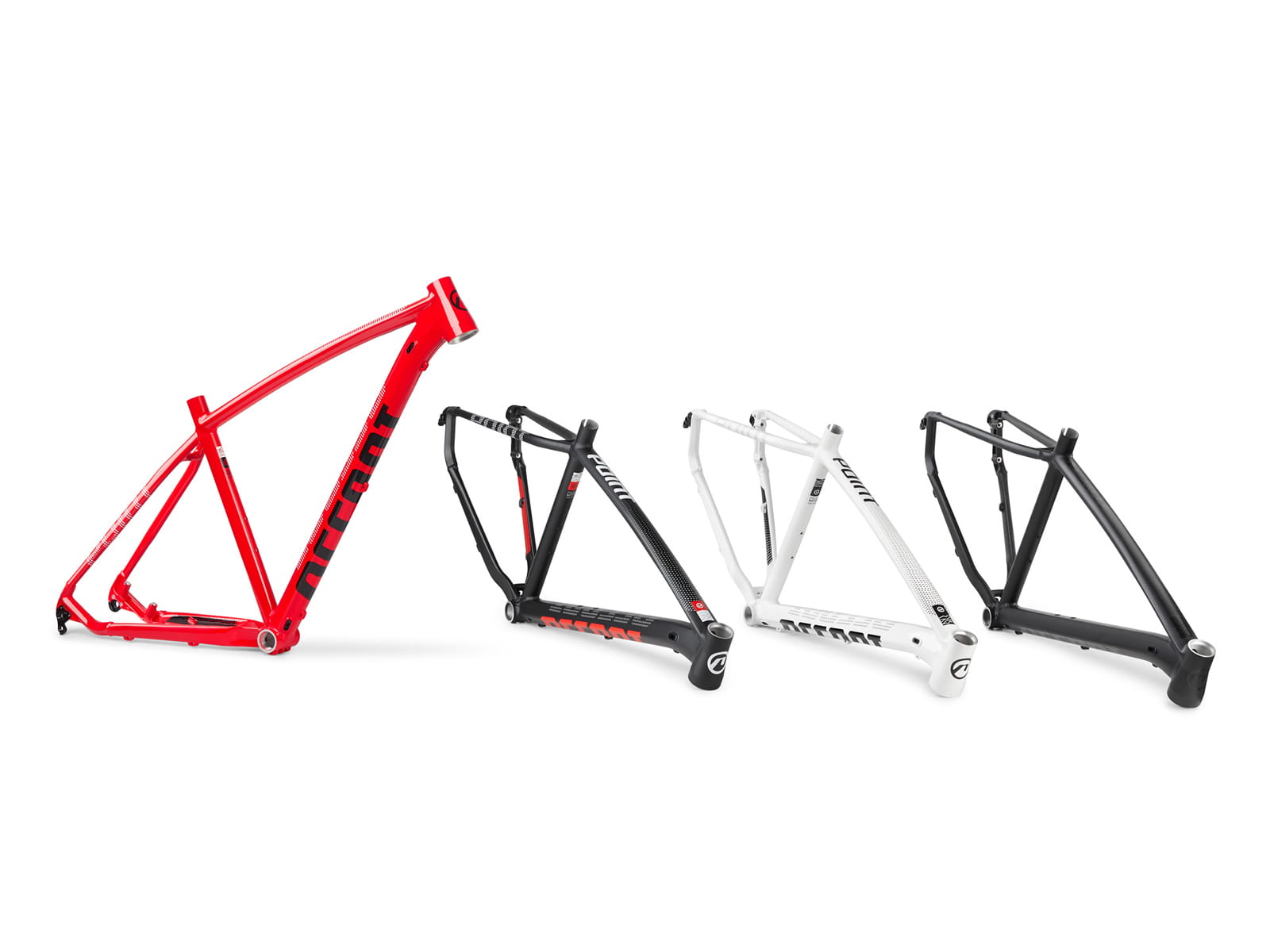 Rama MTB 29" Point M czarno-czerwona, 142x12mm