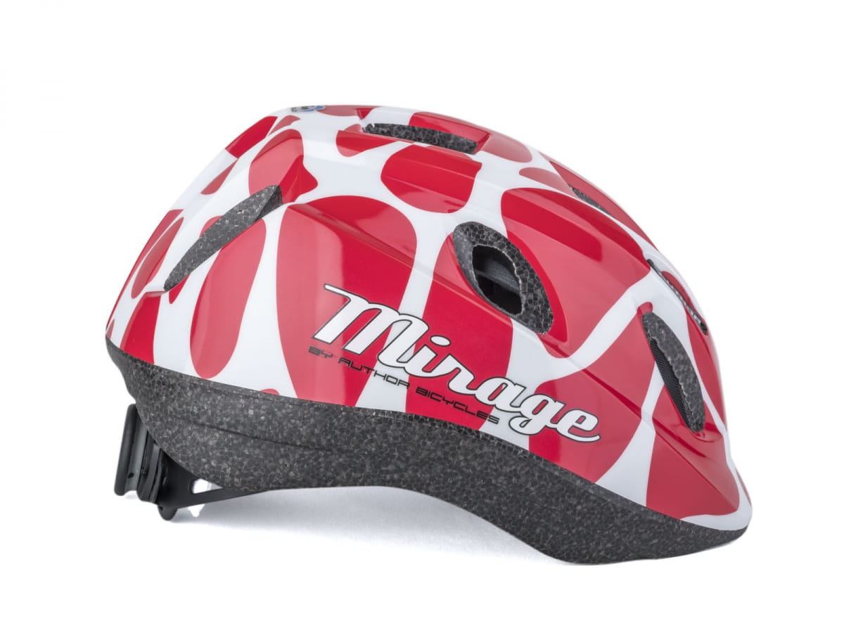 Kask AUTHOR MIRAGE czerwono-biały 52-56