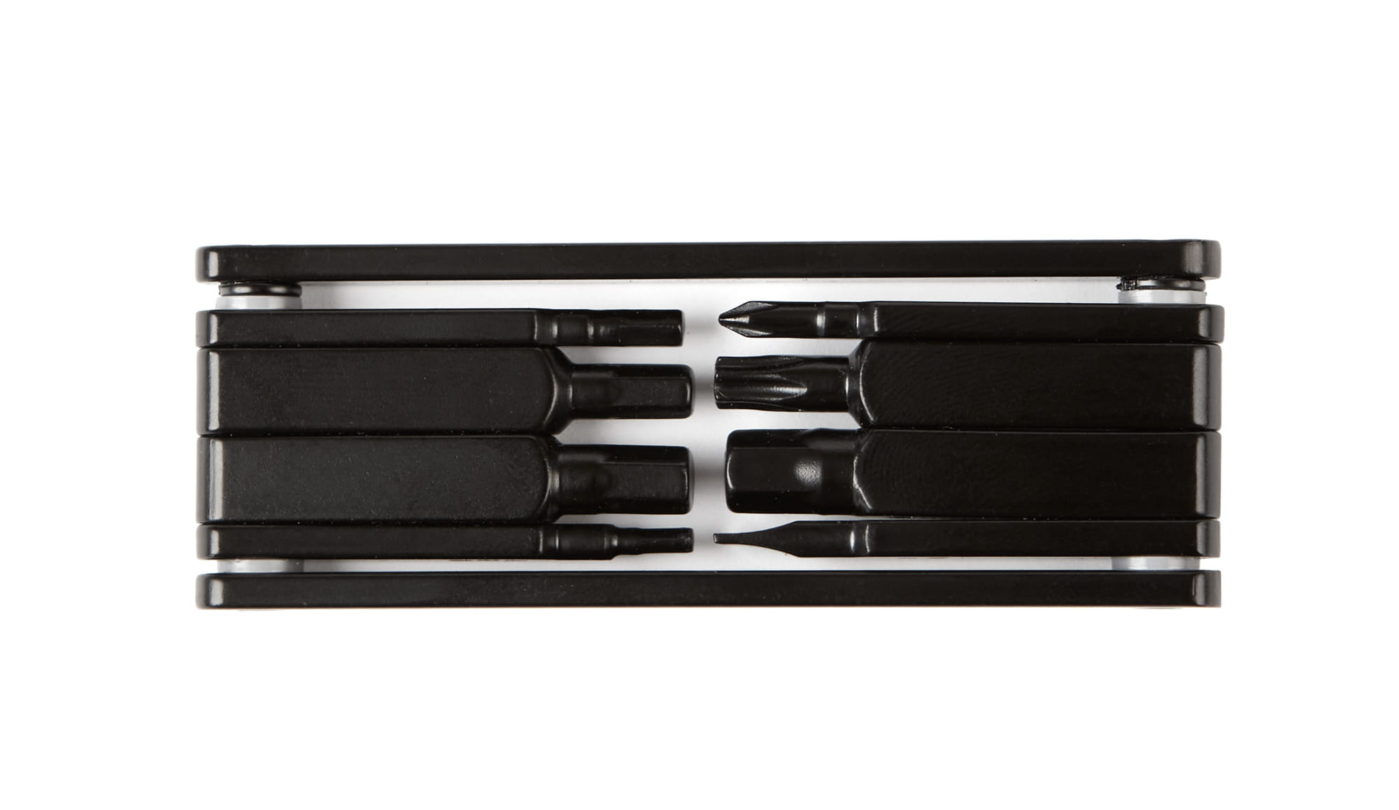 Zestaw kluczy Nero-8, 8 funkcji, aluminiowy płaski, czarny