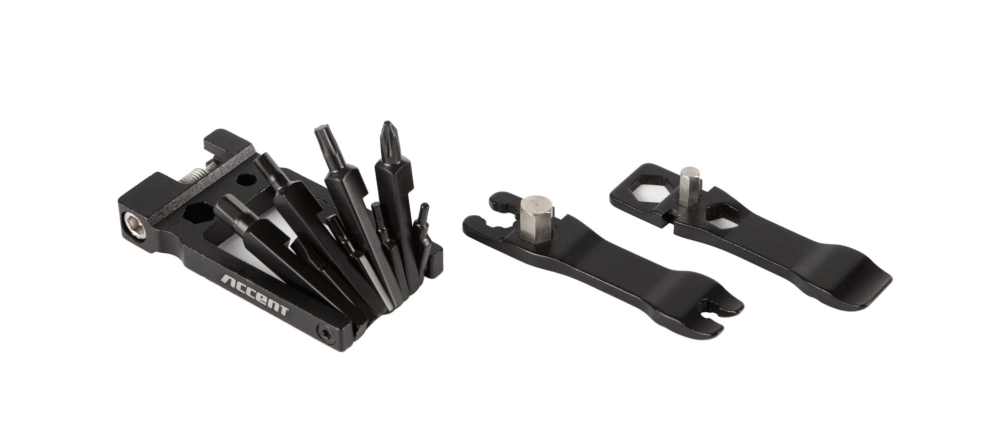 Zestaw kluczy Nero-19, 19 funkcji, aluminiowy płaski, czarny