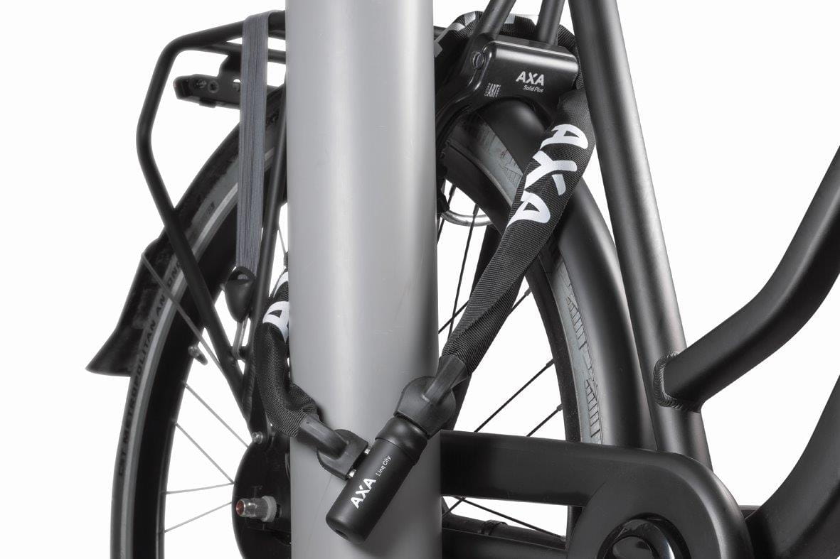 Zestaw blokada tylnego koła SOLID PLUS, zapięcie LINQ CITY 100 100cm/7mm łańcuch z kłódką