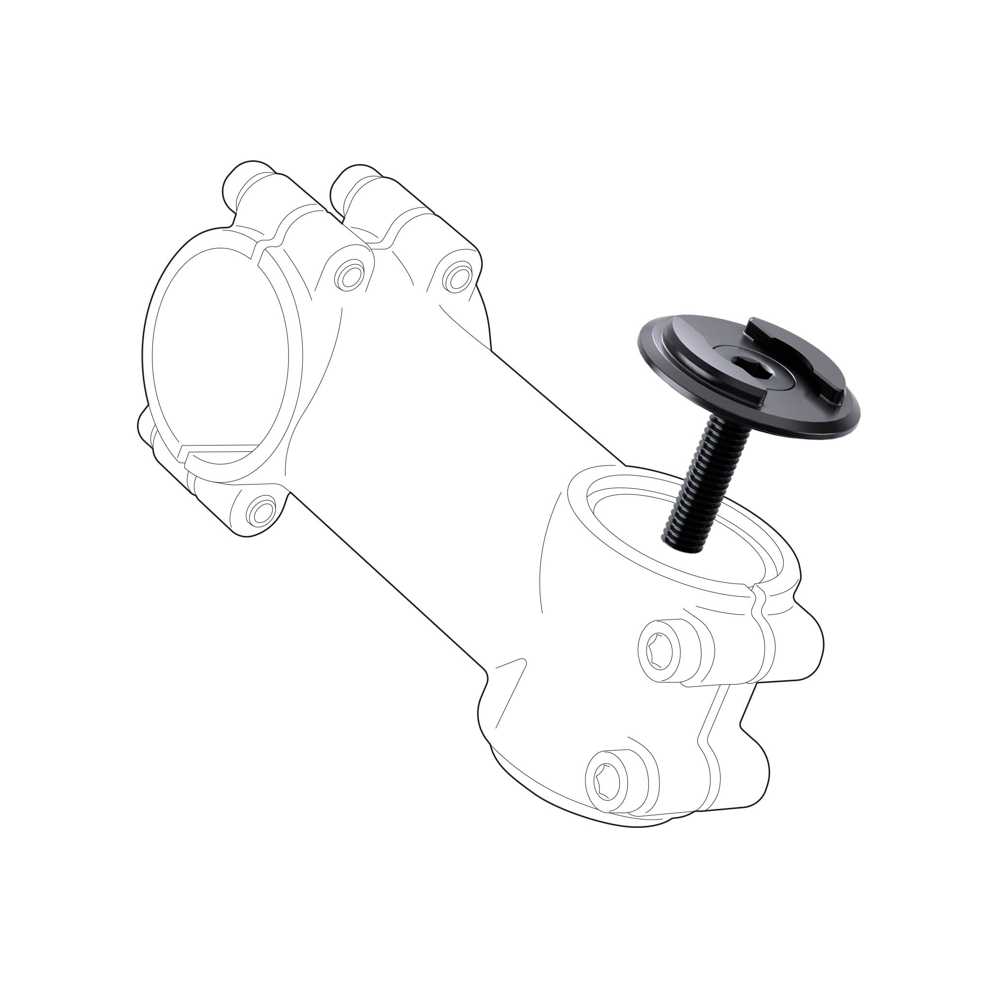 Uchwyt rowerowy SP Connect+ Micro Steam Mount