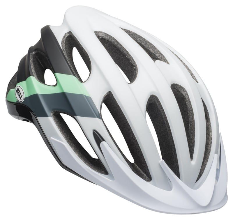 Kask mtb BELL DRIFTER logic matte gloss white black mint roz. S (52–56 cm)