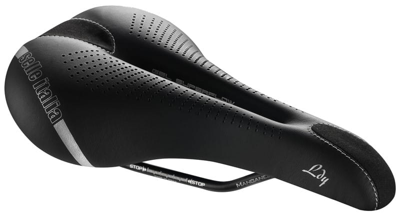 Siodło SELLE ITALIA LADY GEL TM FLOW L (id match L2), Manganese Rail, Fibra-Tek, Light Gel, 310g