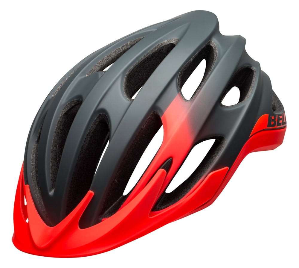 Kask mtb BELL DRIFTER matte gloss gray infrared roz. L (58–62 cm)