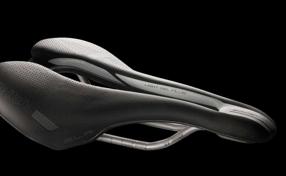 Siodło SELLE ITALIA SLR BOOST ENDURANCE TI316, Superflow S (id match S3), TI 316 Rail, Fibra-Tek, Light Gel, 202g