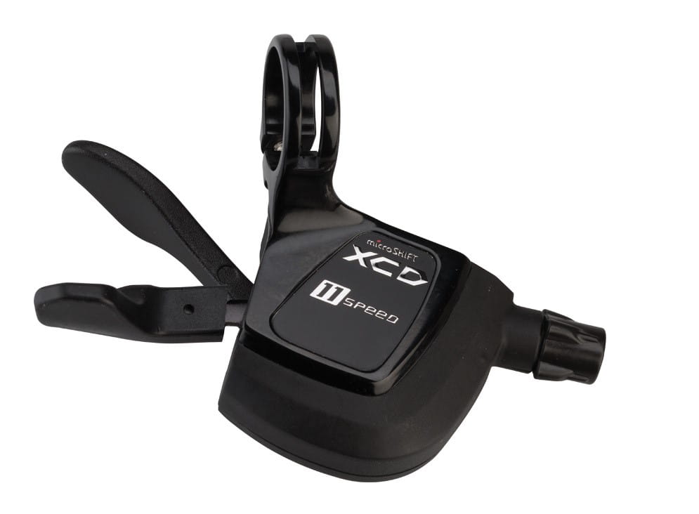 Manetka MICROSHIFT XCD, Prawa, 11.rzędowa, Kompatybilna z Shimano, Xpress+ Trigger, Bez Wskaźnika Przełożeń