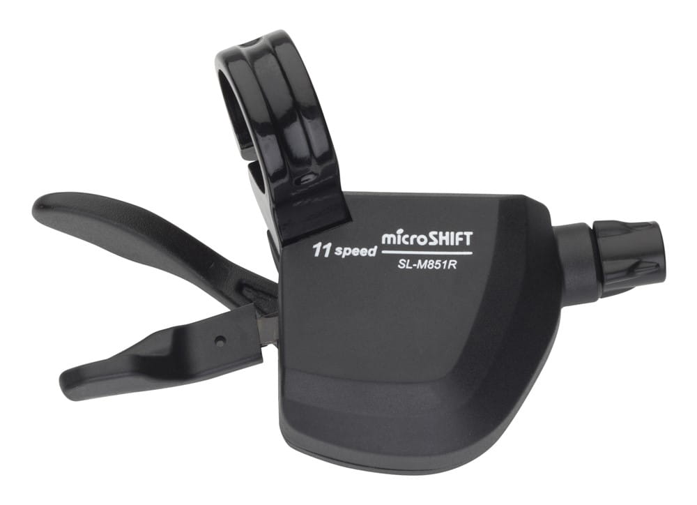 Manetka MICROSHIFT XLE, Prawa, 11.rzędowa, Kompatybilna z Shimano, Xpress Trigger, Bez Wskaźnika Przełożeń