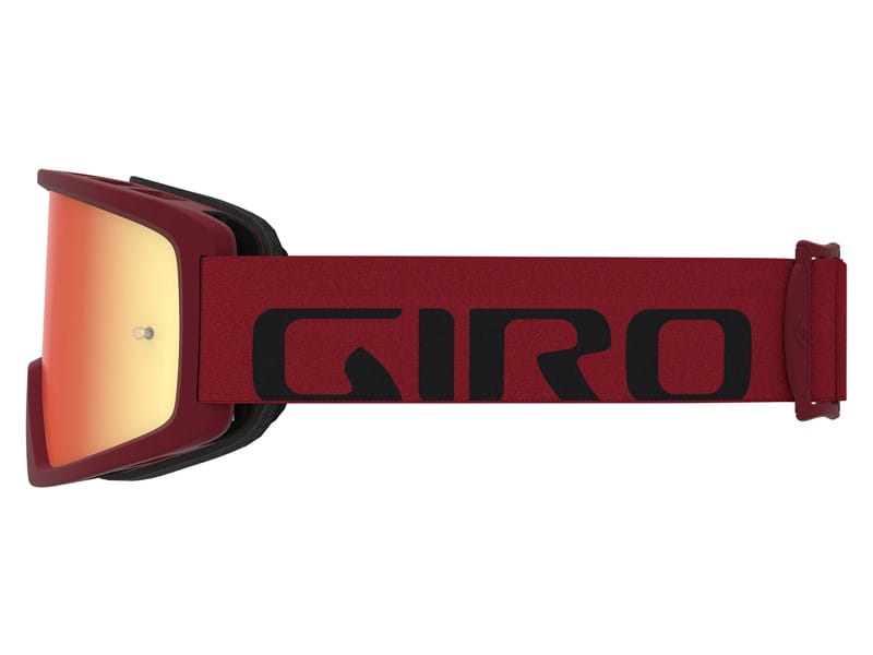 Gogle GIRO TAZZ MTB red black (Szyba kolorowa AMBER xx% S3 + Szyba Przeźroczysta 99% S0) mocowanie pod zrywki (DWZ) - rove.pl