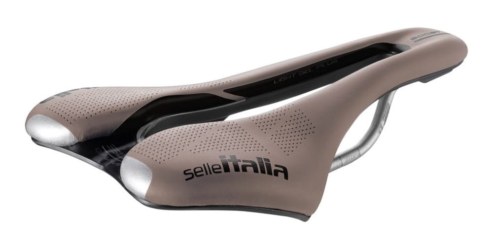 Siodło SELLE ITALIA SLR BOOST GRAVEL TI316, Superflow S (id match - S3), TI 316 Rail, Fibra-Tek, Light Gel, 204g, Brązowe - rove.pl