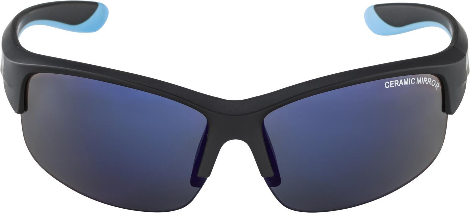 Alpina okulary junior flexxy youth hr kolor black-blue matt szkło blue mirror cat.3 - rove.pl