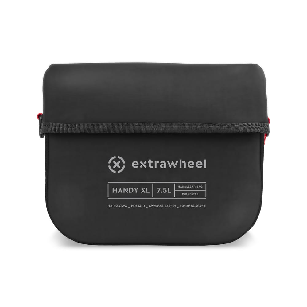 Extrawheel torba na kierownicę handy polyester black xl 7,5l - rove.pl