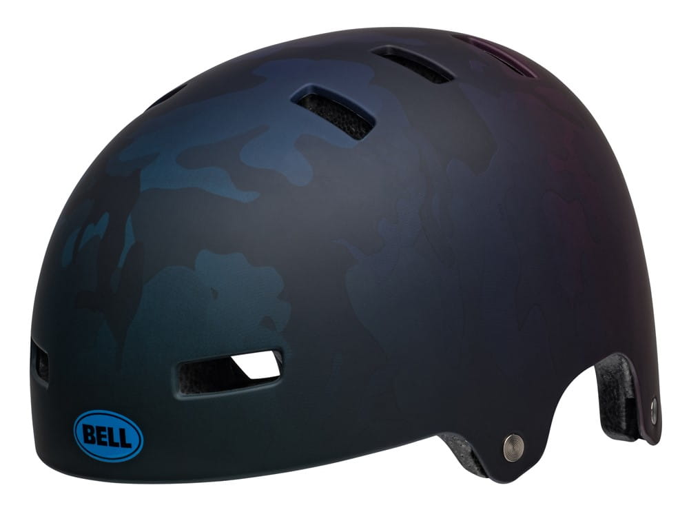 Kask juniorski BELL SPAN matte black blue camo roz. S (51–55 cm) - rove.pl