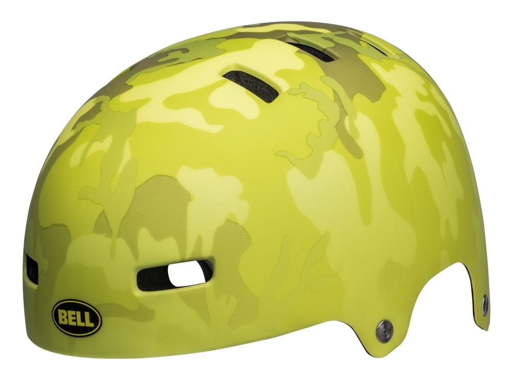 Kask juniorski BELL SPAN matte hi-viz yellow camo roz. S (51–55 cm) - rove.pl