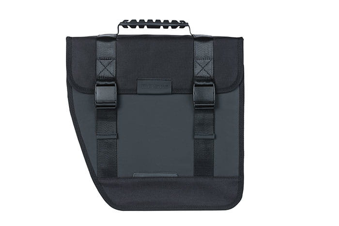 Sakwa miejska pojedyncza BASIL TOUR WATERPROOF SINGLE PANNIER BAG LEFT 14L,  Hook On System, wodoodporna left black (NEW 2024) - rove.pl
