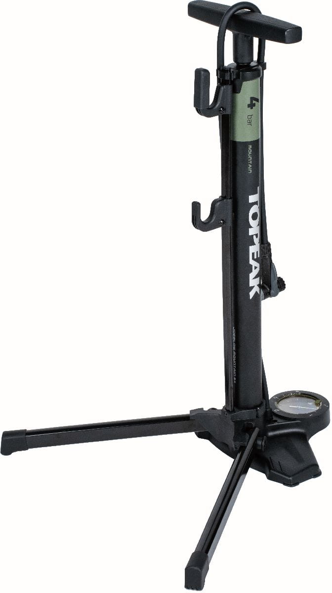 Pompe à Pied Topeak Transformer Mountain EX - 2 En 1 Pompe Et Support Vélo - Pour VTT, Pneus Volumeux