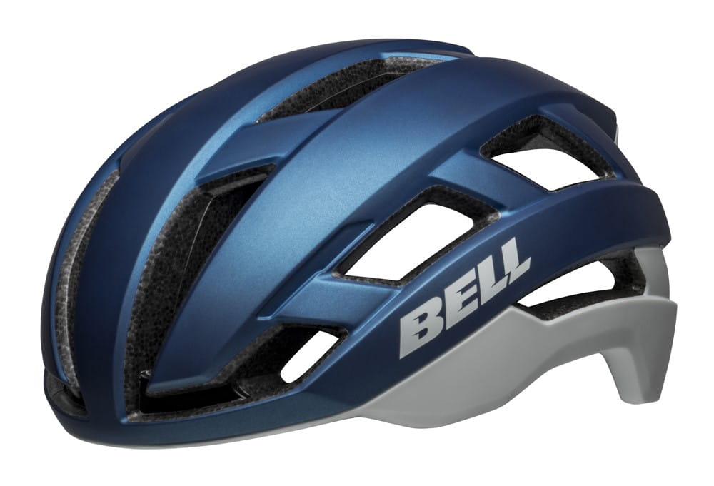 Kask gravel szosowy BELL FALCON XR LED INTEGRATED MIPS matte blue gray roz. L (59-63 cm) (NEW) - rove.pl