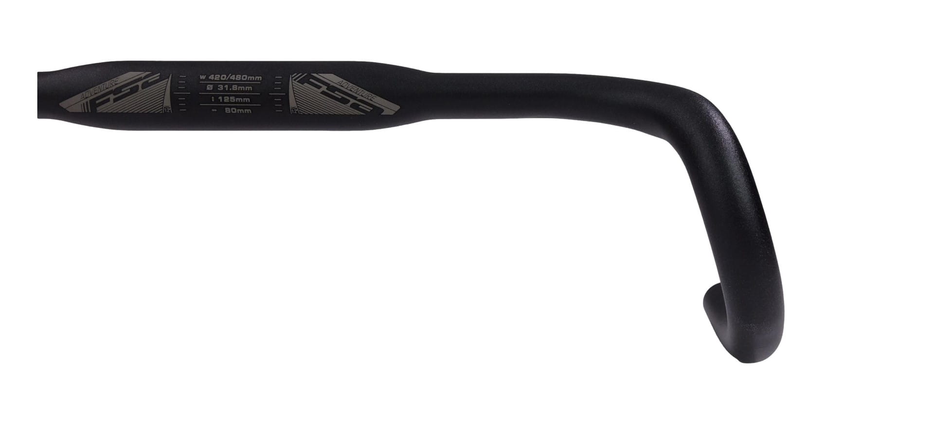 Kierownica FSA Adventure AGX Compact alu, grey logo 380mm (szer. na klamkach) V16 - rove.pl