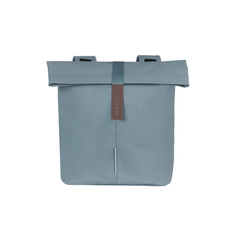 Sakwa miejska podwójna BASIL CITY DOUBLE PANNIER BAG 28-32L, Universal Bridge System, graphite blue - rove.pl