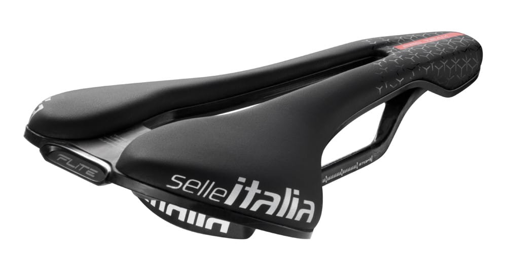Siodło SELLE ITALIA FLITE BOOST PRO TEAM 6.1 KIT CARBONIO SUPERFLOW S (id match S3), Carbon Rail+10mm, Fibra-Tek, 165g (NEW) - rove.pl