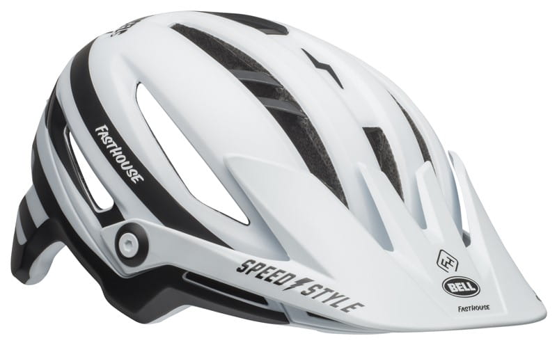 Kask mtb BELL SIXER INTEGRATED MIPS fasthouse stripes matte white black roz. M (55-59 cm) (NEW). - rove.pl
