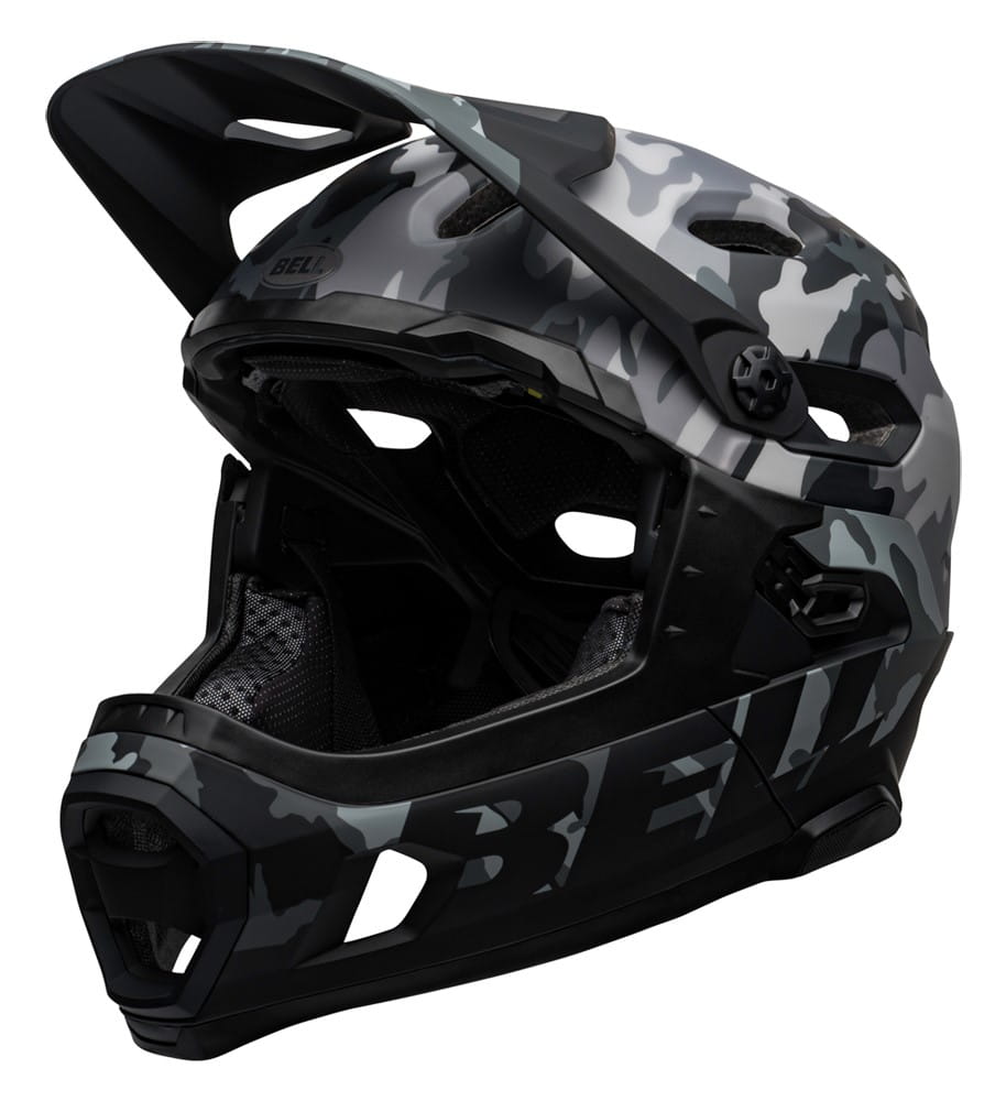 Kask full face BELL SUPER DH MIPS SPHERICAL matte gloss black camo roz. L (58–62 cm) (NEW) - rove.pl