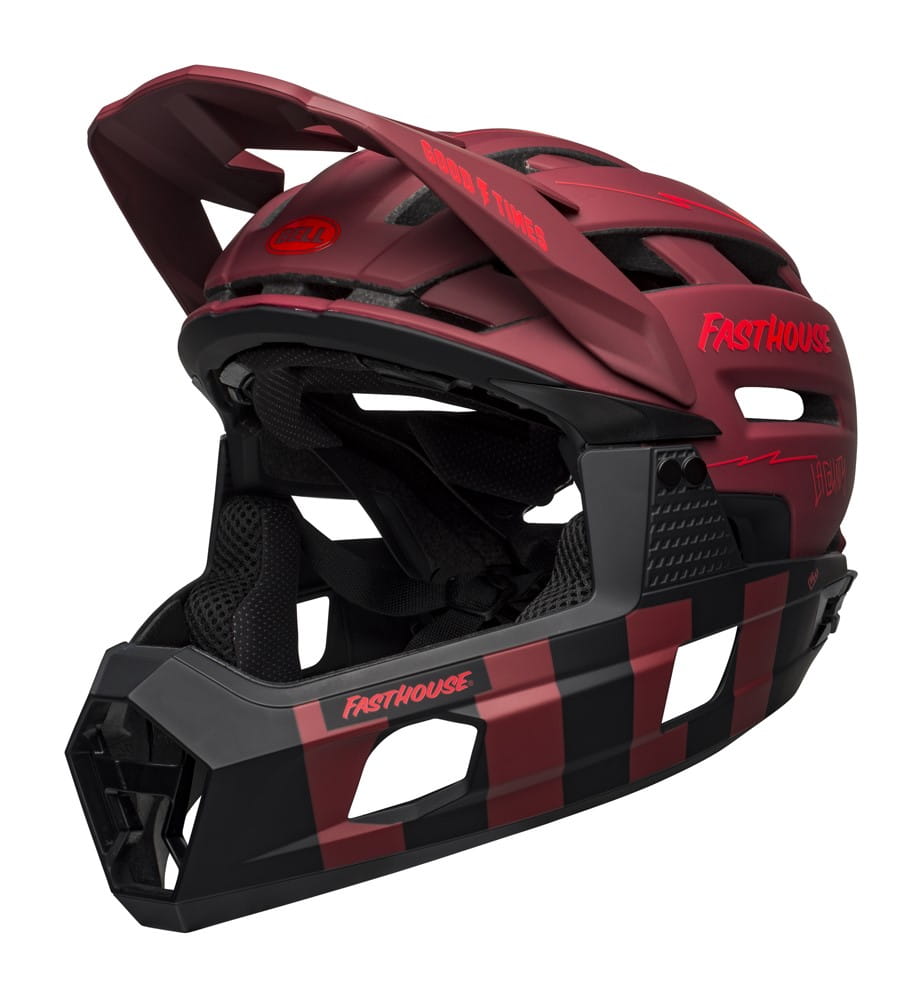 Kask full face BELL SUPER AIR R MIPS SPHERICAL matte red black fasthouse roz. S (52-56 cm) (NEW) - rove.pl