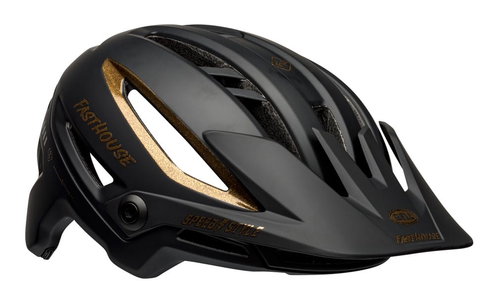 Kask mtb BELL SIXER INTEGRATED MIPS fasthouse matte gloss black gold roz. S (52–56 cm) (NEW) - rove.pl