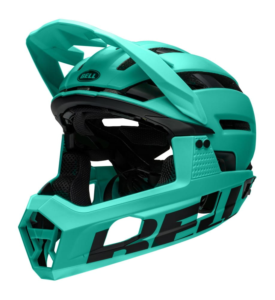 Kask full face BELL SUPER AIR R MIPS SPHERICAL matte turquosie black roz. M (55-59 cm) (NEW). - rove.pl