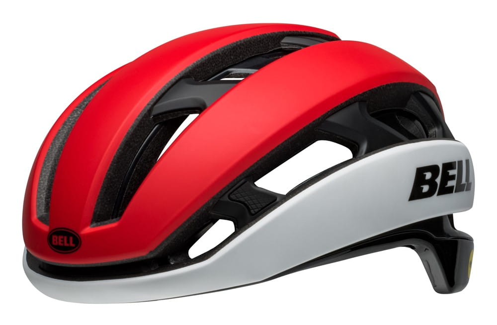 Kask gravel szosowy BELL XR MIPS SPHERICAL matte gloss crimson white roz. M (55–59 cm) (NEW) - rove.pl