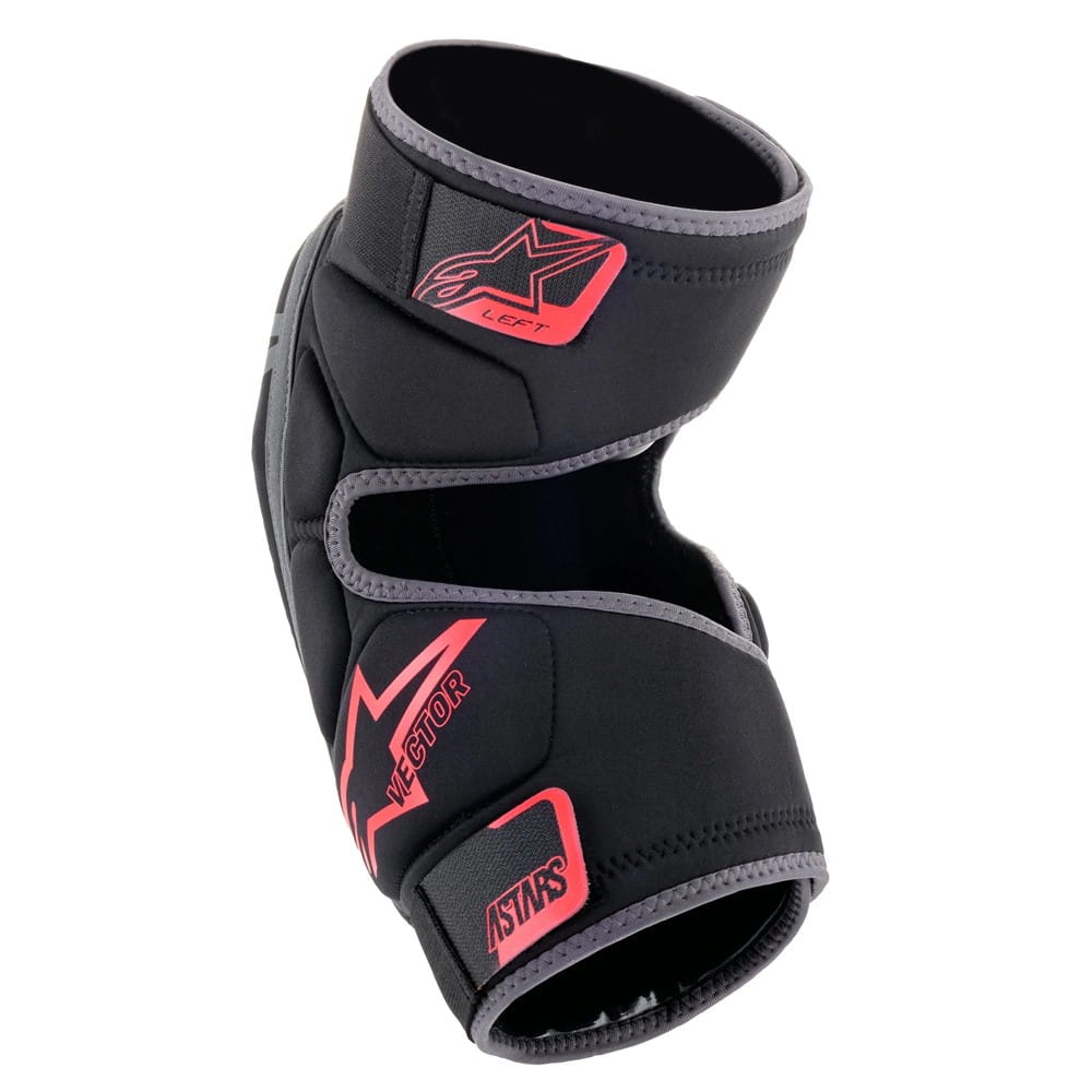 Ochraniacze na kolana ALPINESTARS VECTOR KNEE KNEE PROTECTORS, Black Anthracite Red - roz. S/M, Ochrona level 1 (NEW) - rove.pl