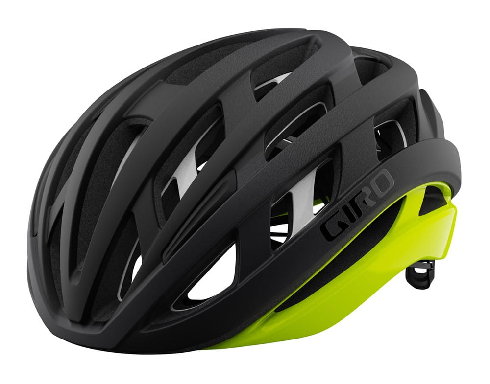 Kask szosowy GIRO HELIOS SPHERICAL MIPS matte black fade highlight yellow roz. S (51-55 cm) (WYPRZEDAŻ -50%) - rove.pl