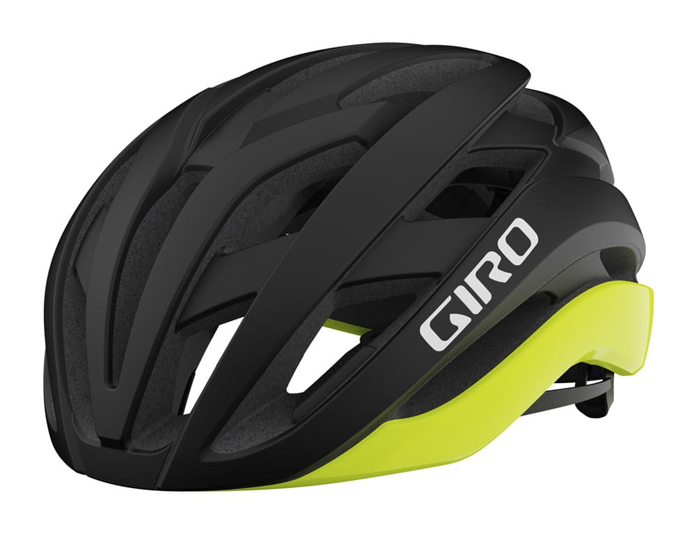 Kask szosowy GIRO CIELO MIPS matte black highlight yellow roz. L (59-63 cm) (NEW) - rove.pl