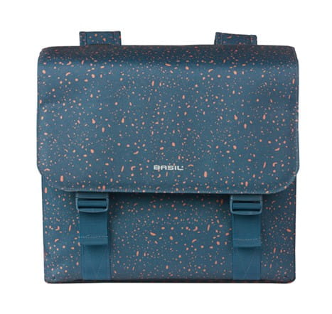Sakwy BASIL FLAIR DOUBLE BICYCLE BAG, HOOK-ON, 35L, Wodoodporna, Navy (NEW 2025) - rove.pl