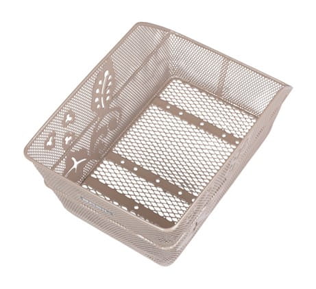 Kosz na bagażnik  BASIL CENTO FLOWER REAR BASKET, Stalowy, Nude Metallic (NEW 2025) - rove.pl