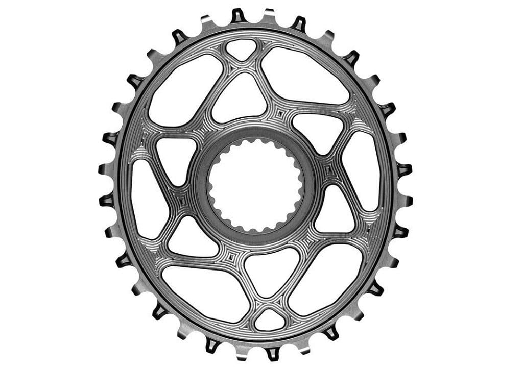 Zębatka Absoluteblack Oval Shimano Direct Mount, szary, 32 HG+